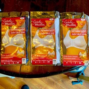 BLUE only-New Carole Martin Front Hook Closure Bra